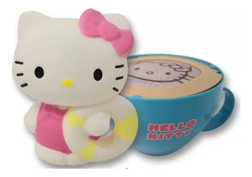 Hello Kitty Squeeze Capuccino Taza Squishy Sorpresa Cocinera