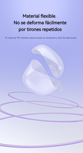 Funda Case Para AirPods 4 Carcasa Mujer Niñas Transparente