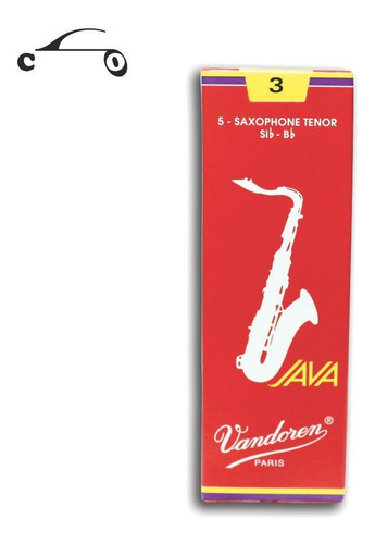 Palheta Sax Tenor - Vandoren Java Red 3,0 Cx Com 5 Palhetas