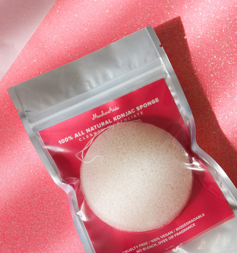 Esponja Facial Exfoliante Biodegradable Natural Coreano