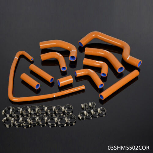 Black Fit For Ducati Monster S4 01-2003 Orange Silicone  Oad