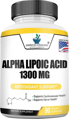 Ultra Acido Alfa Lipoico Tioctico Ribosico Ala 1300mg 90caps
