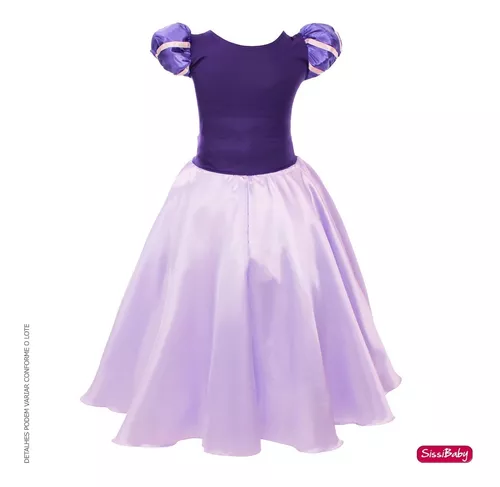 Fantasia Vestido Luxo Infantil Princesa Sofia / Rapunzel C/ Tiara - Kids -  Fantasias para Crianças - Magazine Luiza