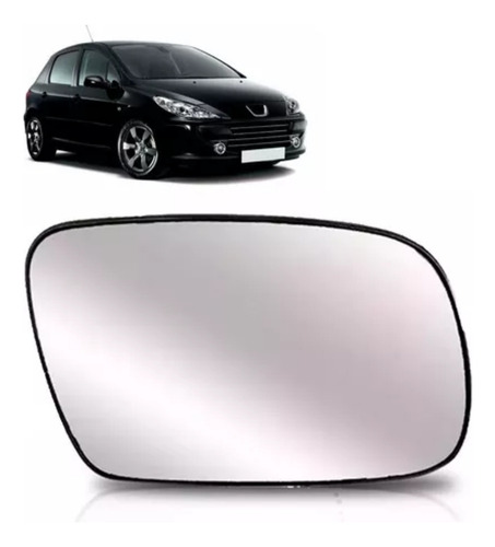 Lente Retrovisor Peugeot 307 2001 A 2012 Asférico Esquerdo