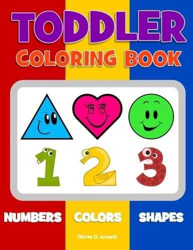 Niño Pequeño Libro Para Colorear. Los Números Los Colores Fo