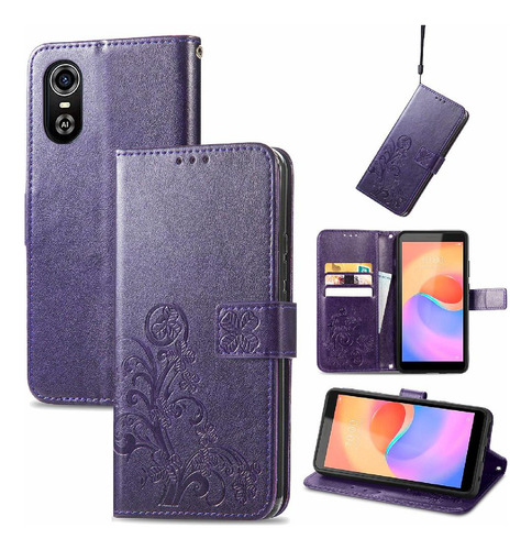 Funda For Zte Blade A31 Plus Funda De Cuero Flip Cover