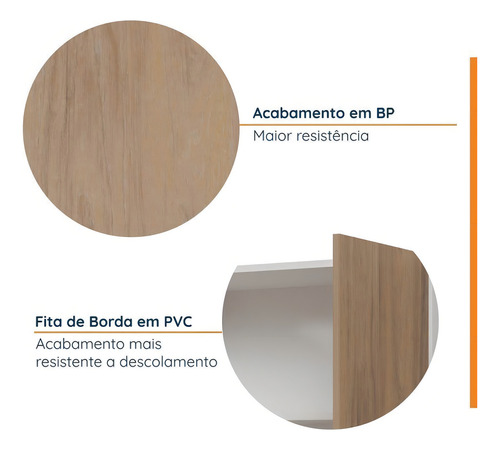 Cozinha Modulada 4 Peças Sem Tampo 2 Aéreos E 2 Wt
