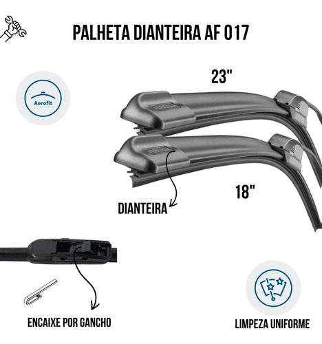 Limpador Parabrisa Bosch Palheta Fiat Palio Adventure Fire