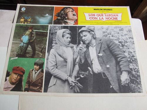 Cartel Cine Los Que Llegan Con La Noche Lobby Card (Usado)
