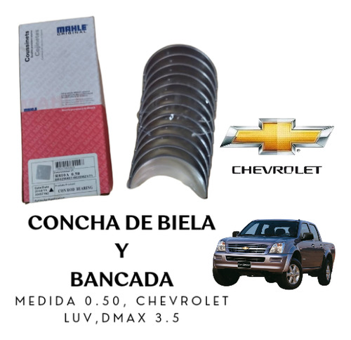 Concha De Biela Y Bancada Chevrolet Luv Dmax 3.5 Medida 0.50