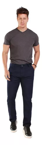 Calça Sport Fino Masculina Jeans Escuro Tradicional Básico