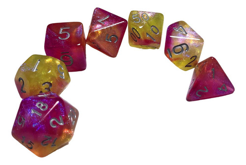 3 Juego De Dados Poliédricos Juego De Dados Rpg De 7 Dados
