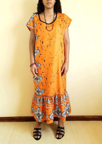 Imagem 4 de 6 de Vestido Feminino Tecido Longo Olga