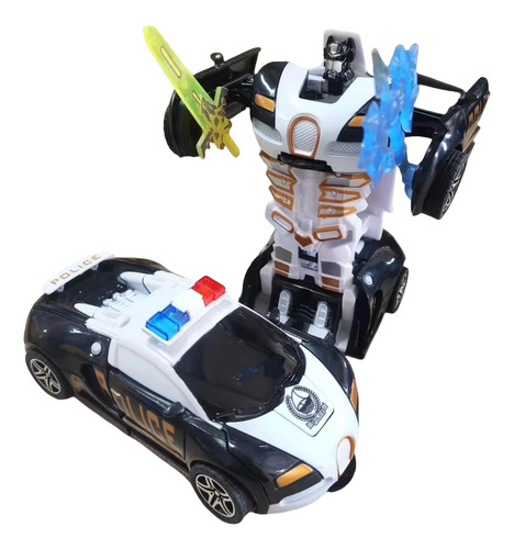 Auto Coche Bugatti Veyron Transformer Por Impacto, Inercia