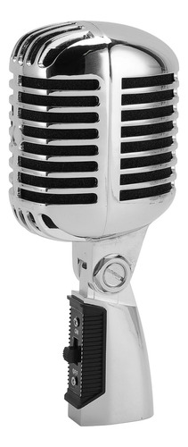 Micrófono Vocal Dinámico Retro Vintage De Aleación De Zinc