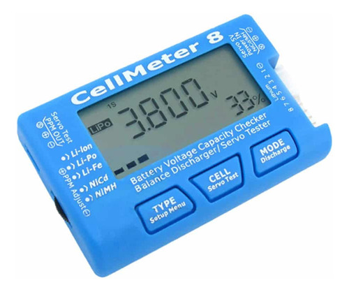 Medidor De Bateria Lipo Life Nimh Nicd - Cellmeter 8