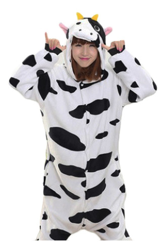 Pijama Mameluco Kigurumi Onesie Cosplay Vaquita Vaca Adulto