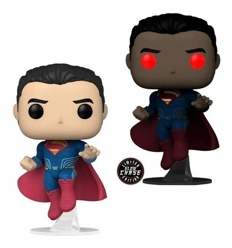 2 Funko Pop! Dc Jl Superman #1123 Chase Y Normal Henry Cavil