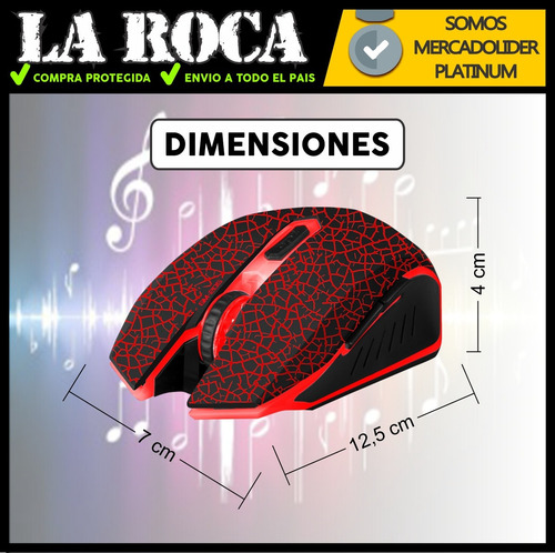 Imagen 6 de 10 de Mouse Gamer 6 Botones Colores Rgb Led Optico Gaming Pc Cuota