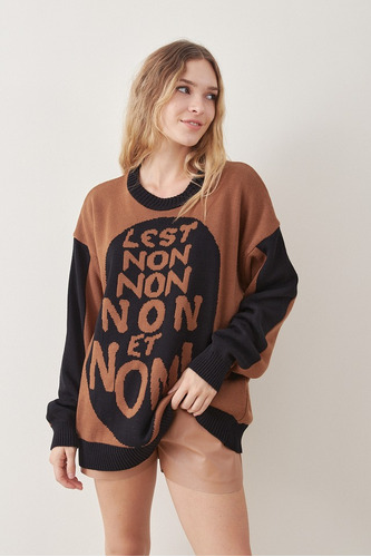 Sweater Overside Lest Non Dama