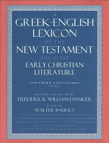 Libro A Greek-english Lexicon Of The New Testament En Ingles