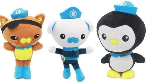 Peluches Octonautas Capitán Polar Pepe Pinguino Kwazii Gato