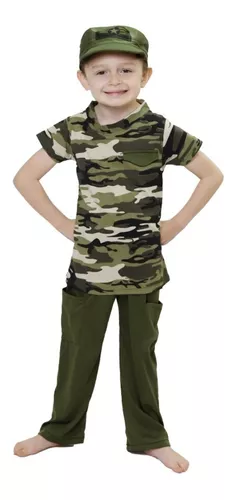 Disfraz Soldado Militar Accesorios Niño