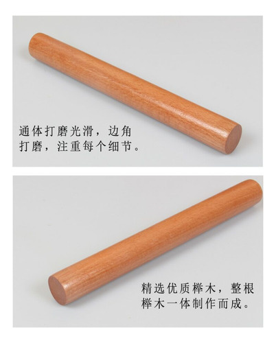 Masa Antiadherente Multifuncional Wood Rolling Pin