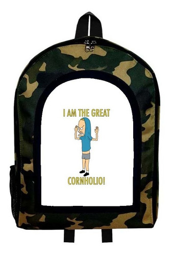 Mochila Camuflada Beavis Y Butt-head Nueva Coleccion Mod 29