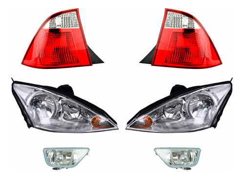 Faros + Calaveras + Nieblas Depo Focus P/ford 05 - 06