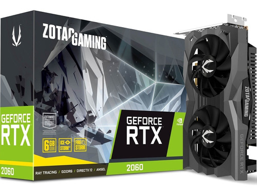 Tarjeta de video Nvidia Zotac  Gaming GeForce RTX 20 Series RTX 2060 ZT-T20600H-10M 6GB