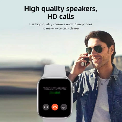 Imagen 7 de 7 de Reloj Smartwatch T500 Serie 6 44mm Negro/rosado/blanco
