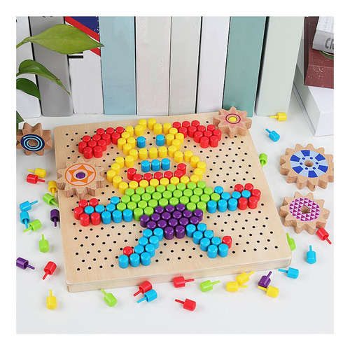 Bake Hongo De Madera Diy Aprendizaje Temprano 3d For Niños Y