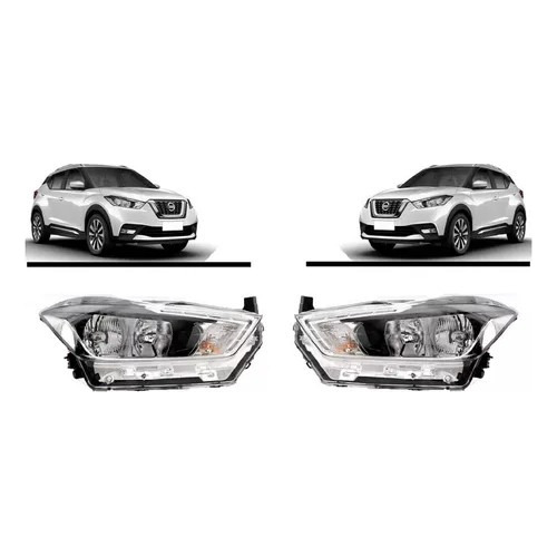 Par Semiopticas  Nissan Kicks 2017 2018 2019 Sin Led