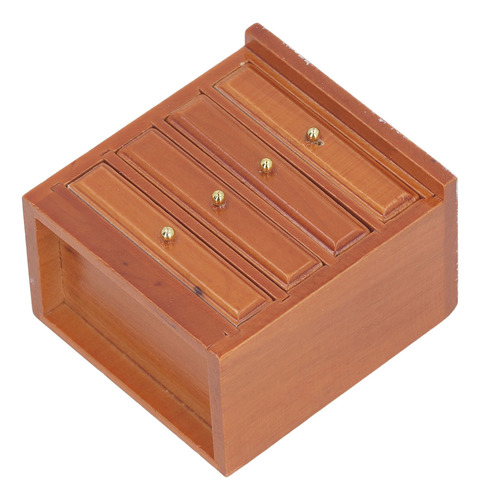 Armario Dollhouse De Madera Para Almacenamiento En Miniatura