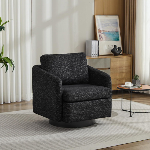Agnixnaf 315 W Swivel Accent Chair And Comfy Round Accent