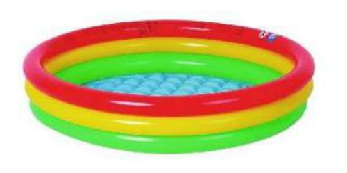 Imagen 1 de 4 de Pileta Inflable 3 Aros 100 X 22 Cm Lyon 17218 Piso Blando