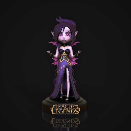 Archivo Stl Impresión 3d - League Of Legends - Morgana Chibi