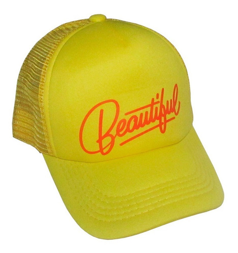 Gorra Trucker Con Malla Estampado Beautiful