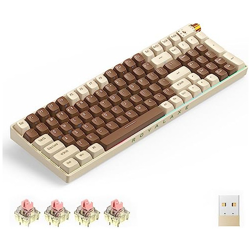 R100 Teclado Mecánico Inalámbrico, Interruptores Ttc Gold Pi