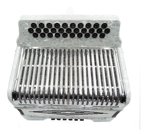 Acordeon Versalles Blanco 3112m Fbb Vintage 31 Botones