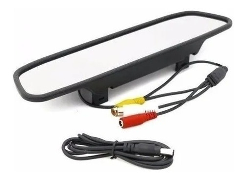 Imagem 2 de 4 de Retrovisor Veicular Visor Espelho Tela Lcd 4.3 Câmera De Ré