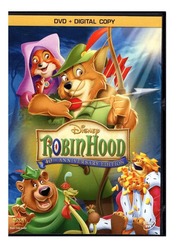 Robin Hood 40 Aniversario Disney Pelicula Dvd + Dig