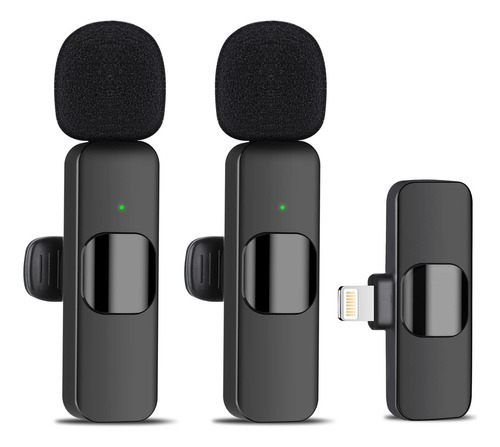 Vandyk Wireless Lavalier Mini Micrófono Para iPhone iPad & Color Negro