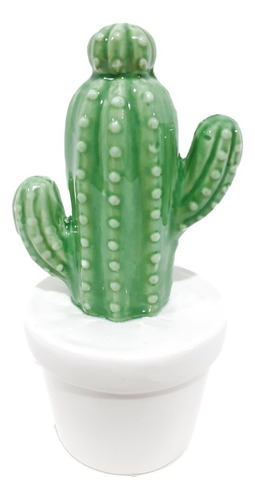 Cactus Adorno Figura Decorativa Ceramica - Sheshu Home Color Verde