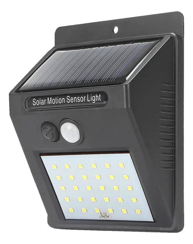 Luminária Solar Luz Led Com Sensor De Presença Automático