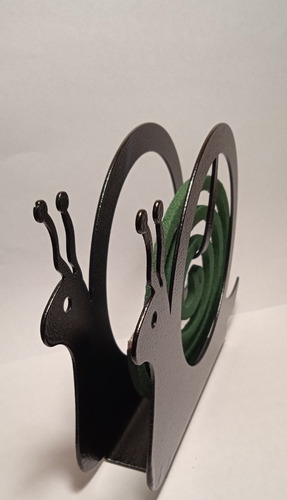 Imagen 3 de 5 de Porta Espiral Chapa Calada Negro Deco Premium