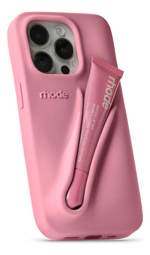 Funda Rhode Original Incluye Lip Gloss En Conjunto Ribbon Iphone 12/13 Pro Max