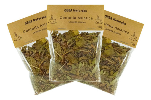 3 Chás Centella Asiática - Pura Centela-da-ásia Natural