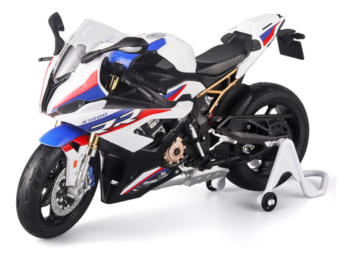 Bmw S1000rr Miniatura Metal Carreras Moto Con Soporte 1/ [u]